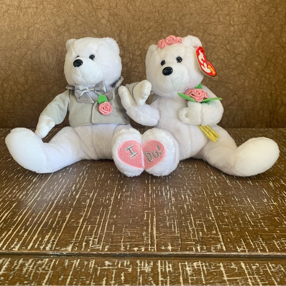 NWT Ty Beanie Baby Wedding I Do Bear Couple
